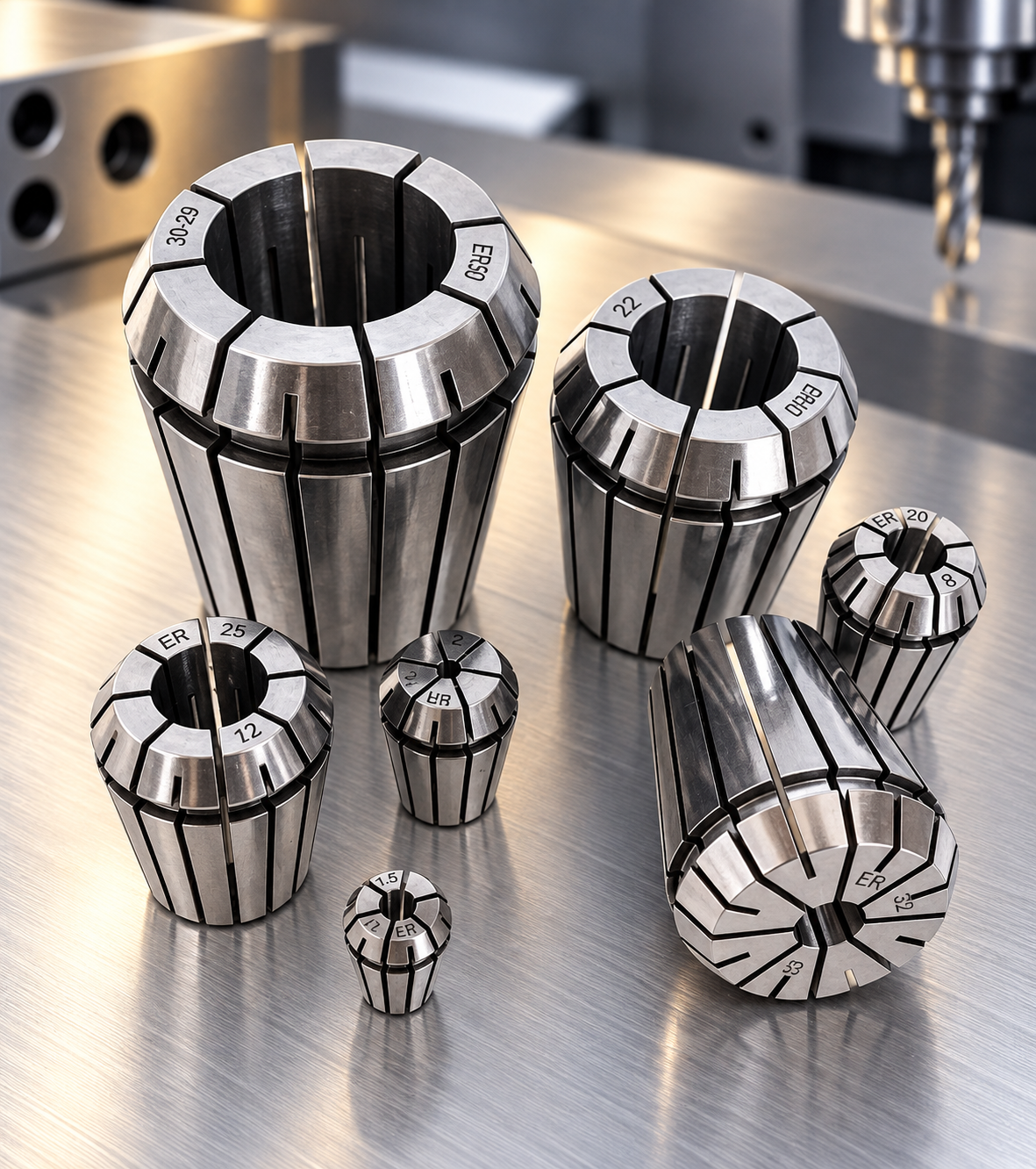 CNC Collets for Tool Holding and VMC Machining